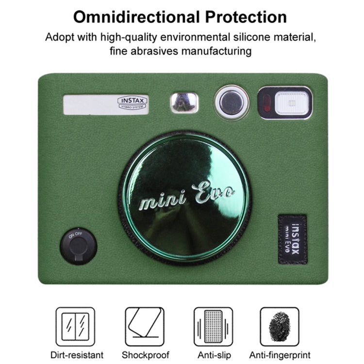 Soft Silicone Protective Case for FUJIFILM instax mini Evo (Green) by bashfashion