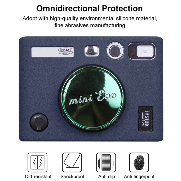 Soft Silicone Protective Case for FUJIFILM instax mini Evo (Blue) by bashfashion