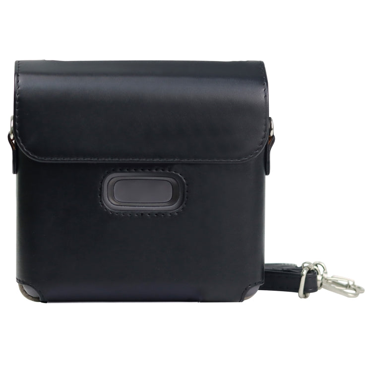 For FUJIFILM instax Link WIDE Full Body PU Leather Case Bag with Strap(Black) by bashfashion