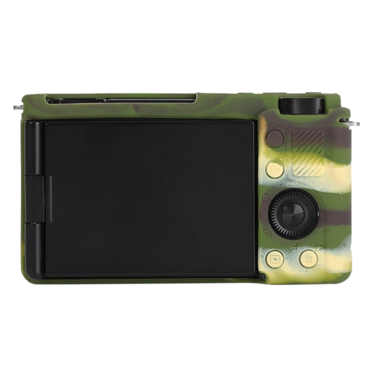 For Sony ZV-E10 Soft Silicone Protective Case (Camouflage) by bashfashion