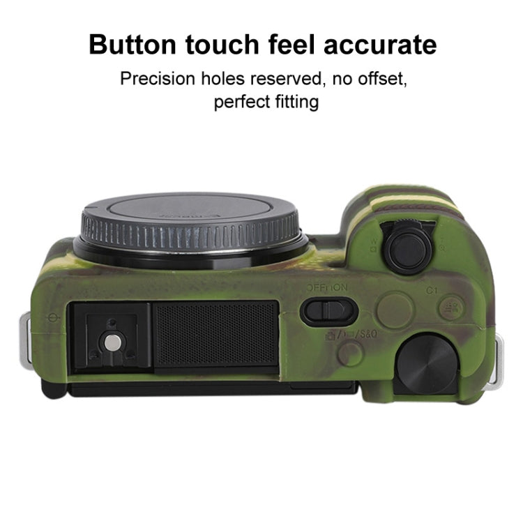 For Sony ZV-E10 Soft Silicone Protective Case (Camouflage) by bashfashion