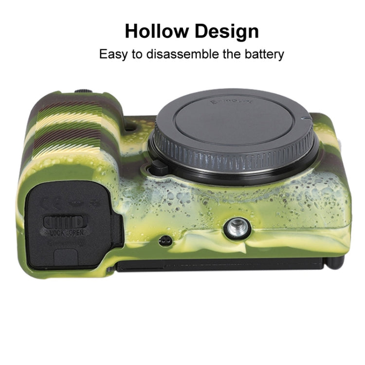 For Sony ZV-E10 Soft Silicone Protective Case (Camouflage) by bashfashion
