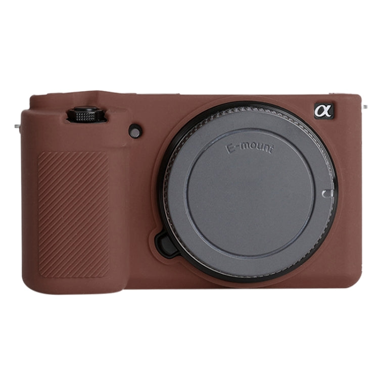 For Sony ZV-E10 Soft Silicone Protective Case (Coffee) by bashfashion
