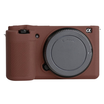 For Sony ZV-E10 Soft Silicone Protective Case (Coffee) by bashfashion