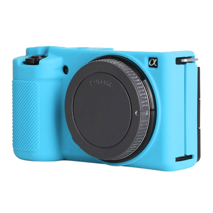 For Sony ZV-E10 Soft Silicone Protective Case (Blue) by bashfashion
