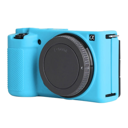For Sony ZV-E10 Soft Silicone Protective Case (Blue) by bashfashion