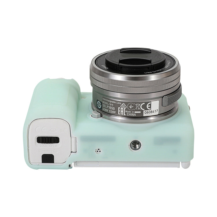 For Sony ZV-E10 Soft Silicone Protective Case (Light Green) by bashfashion