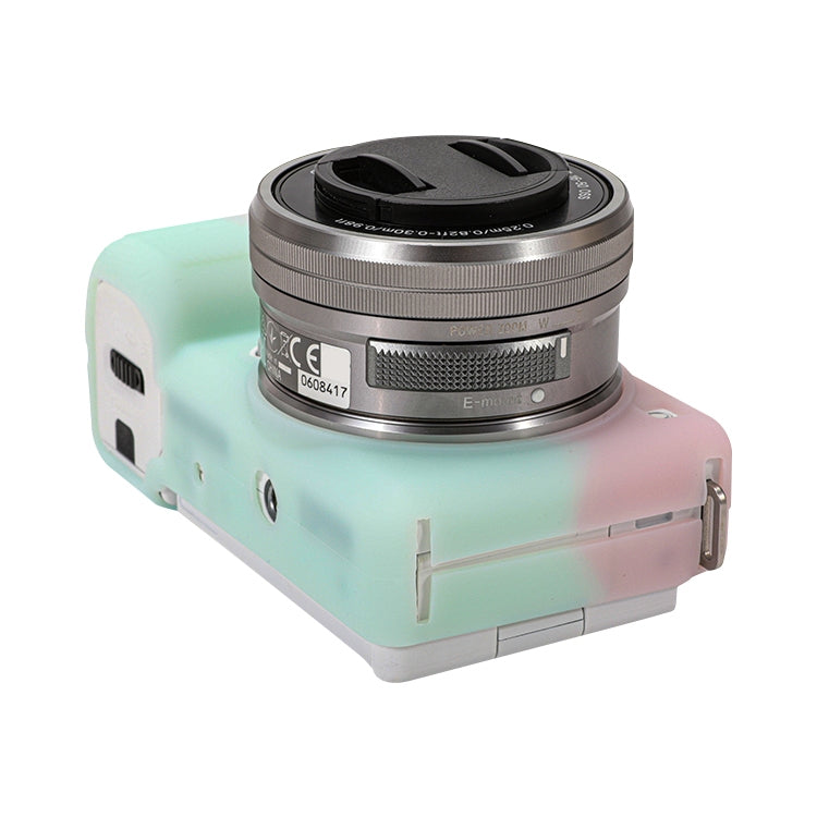 For Sony ZV-E10 Soft Silicone Protective Case (Light Green) by bashfashion