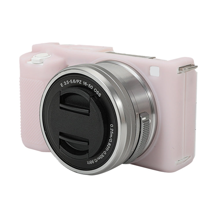 For Sony ZV-E10 Soft Silicone Protective Case (Light Pink) by bashfashion