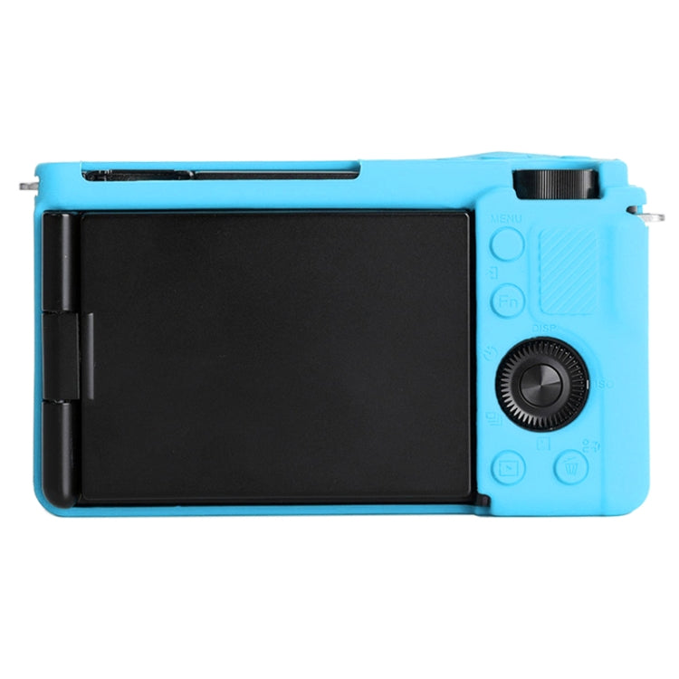 For Sony ZV-E10 Soft Silicone Protective Case (Blue) by bashfashion