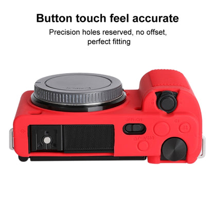 For Sony ZV-E10 Soft Silicone Protective Case (Red) by bashfashion