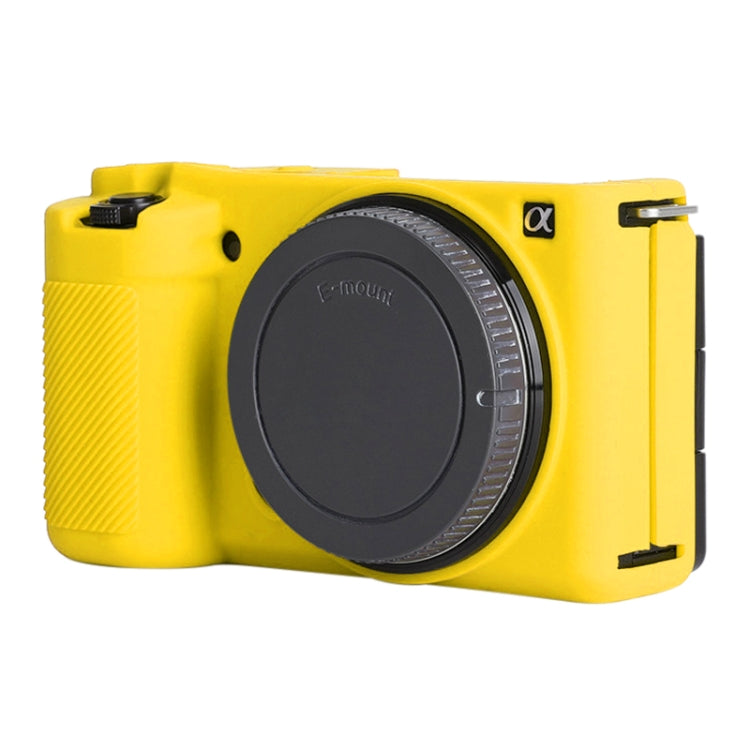 For Sony ZV-E10 Soft Silicone Protective Case (Yellow) by bashfashion