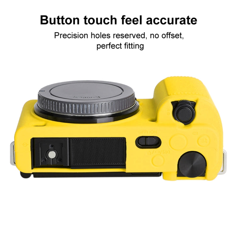 For Sony ZV-E10 Soft Silicone Protective Case (Yellow) by bashfashion