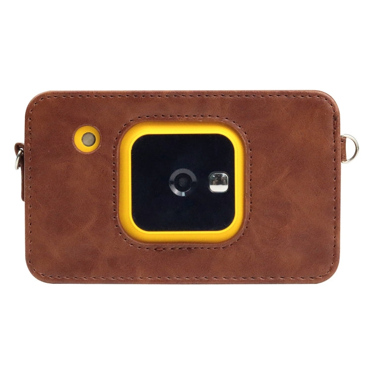 For Kodak Mini Shot2 C210 instax Full Body Camera PU Leather Case Bag with Strap(Brown) by bashfashion