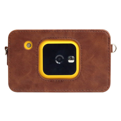 For Kodak Mini Shot2 C210 instax Full Body Camera PU Leather Case Bag with Strap(Brown) by bashfashion