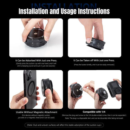 STARTRC Universal Electric Magnetic Suction Cup Mount (Black) by STARTRC