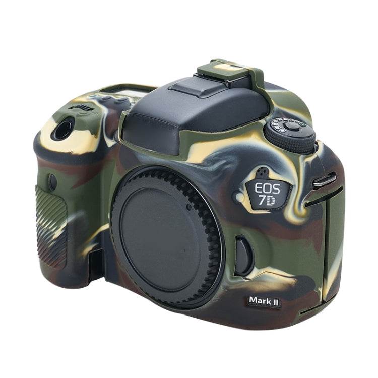 For Canon EOS 7D Mark II Soft Silicone Protective Case (Camouflage) by bashfashion