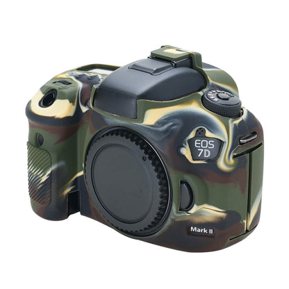 For Canon EOS 7D Mark II Soft Silicone Protective Case (Camouflage) by bashfashion