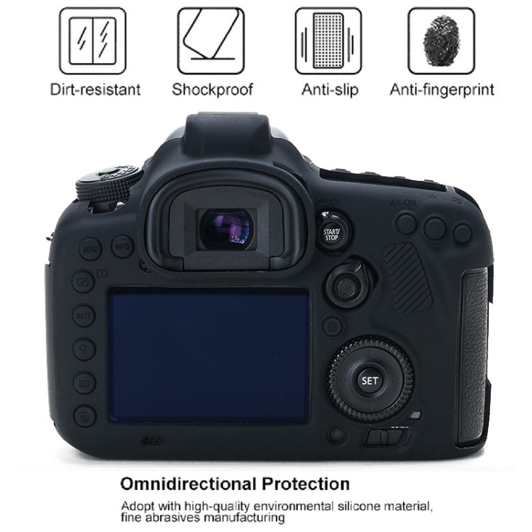 For Canon EOS 7D Mark II Soft Silicone Protective Case (Black) by bashfashion
