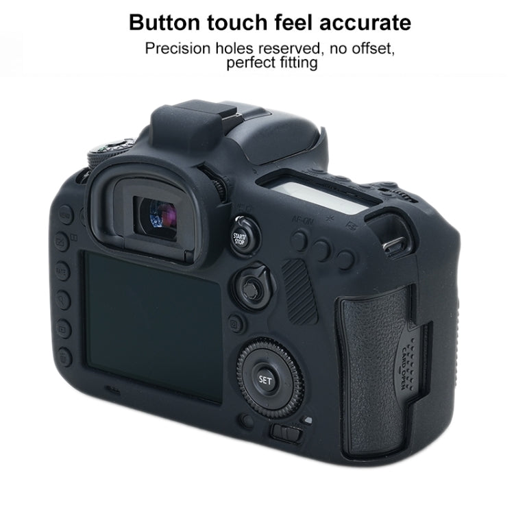 For Canon EOS 7D Mark II Soft Silicone Protective Case (Black) by bashfashion