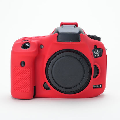 For Canon EOS 7D Mark II Soft Silicone Protective Case (Red) by bashfashion