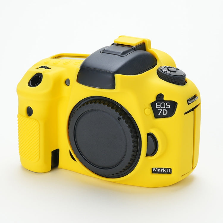 For Canon EOS 7D Mark II Soft Silicone Protective Case (Yellow) by bashfashion