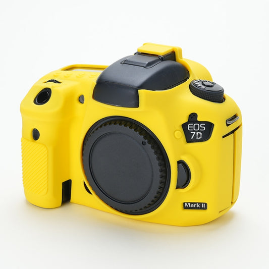 For Canon EOS 7D Mark II Soft Silicone Protective Case (Yellow) by bashfashion