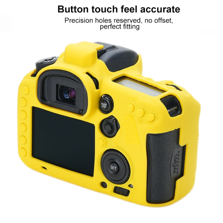 For Canon EOS 7D Mark II Soft Silicone Protective Case (Yellow) by bashfashion