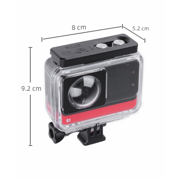 For Insta360 One RS 360 Edition 60m Underwater Depth Diving Case Waterproof Housing(Transparent) by bashfashion