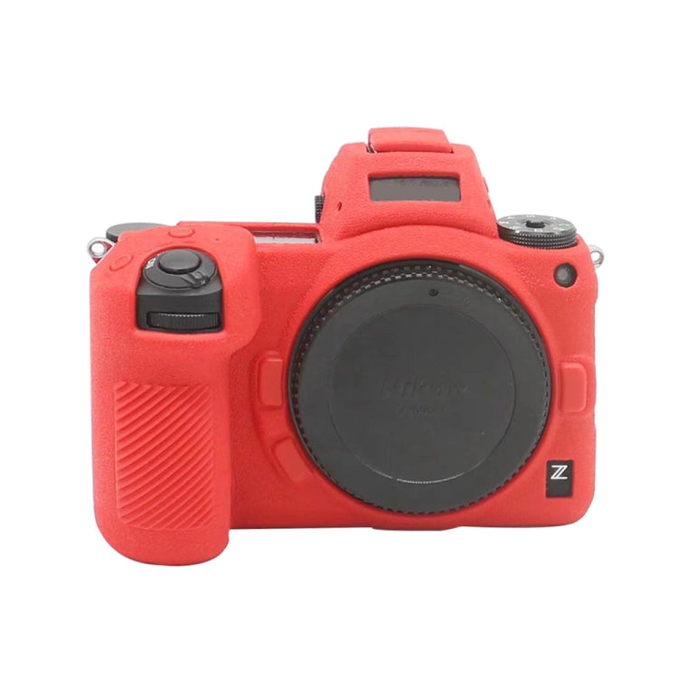 For Nikon Z7 II Soft Silicone Protective Case (Red) by bashfashion