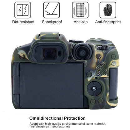 For Canon EOS R7 Soft Silicone Protective Case (Camouflage) by bashfashion