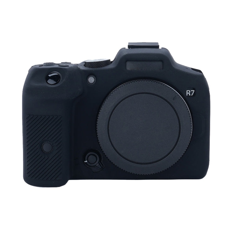For Canon EOS R7 Soft Silicone Protective Case (Black) by bashfashion
