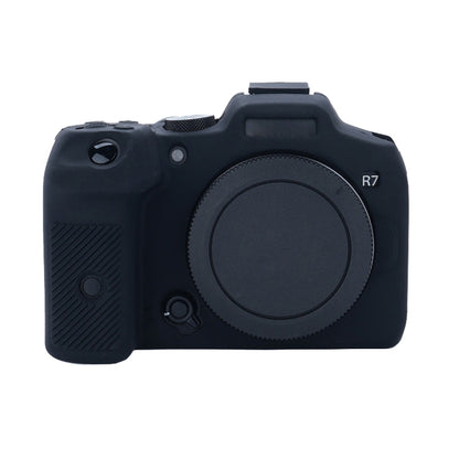 For Canon EOS R7 Soft Silicone Protective Case (Black) by bashfashion