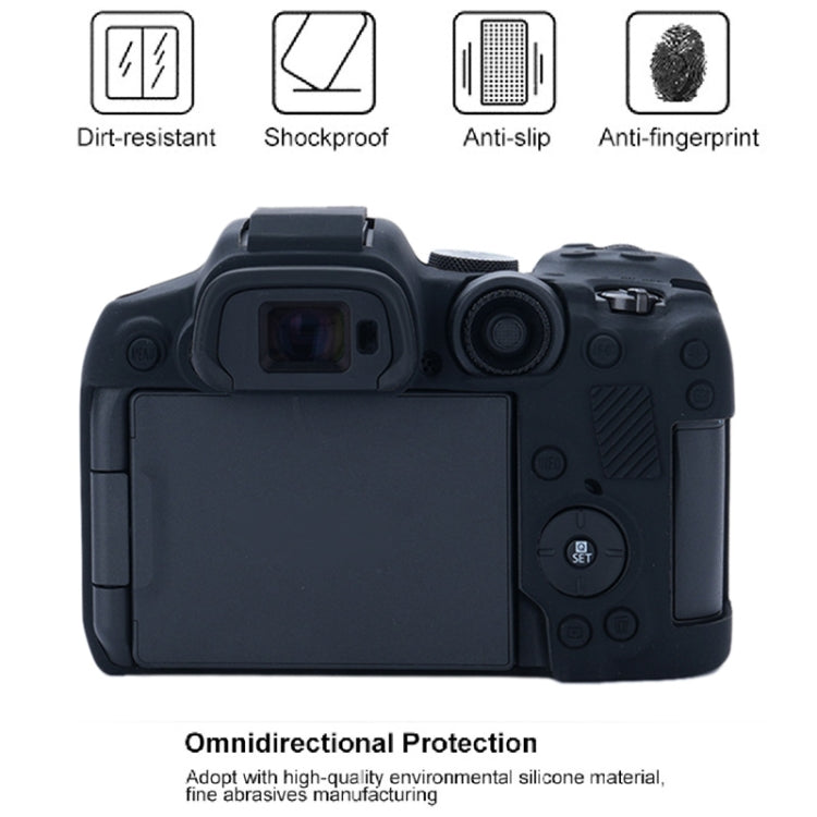 For Canon EOS R7 Soft Silicone Protective Case (Black) by bashfashion