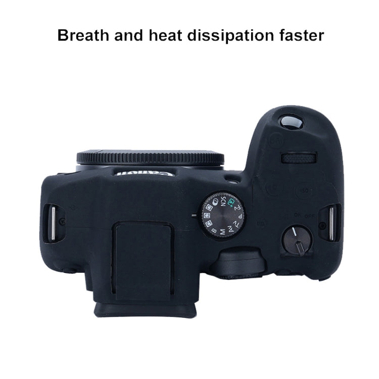 For Canon EOS R7 Soft Silicone Protective Case (Black) by bashfashion