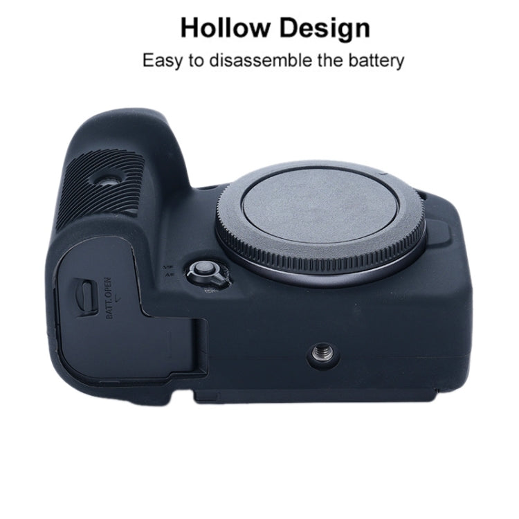 For Canon EOS R7 Soft Silicone Protective Case (Black) by bashfashion