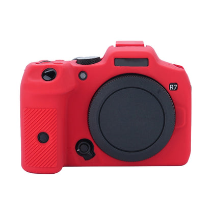For Canon EOS R7 Soft Silicone Protective Case (Red) by bashfashion