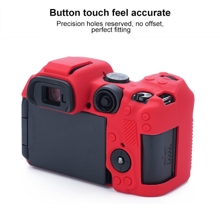 For Canon EOS R7 Soft Silicone Protective Case (Red) by bashfashion