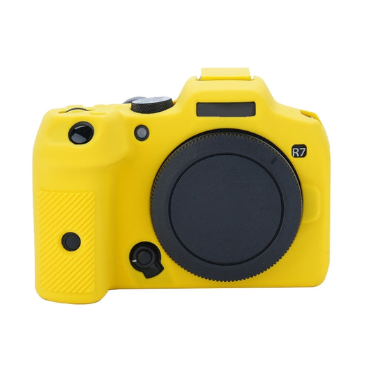 For Canon EOS R7 Soft Silicone Protective Case (Yellow) by bashfashion