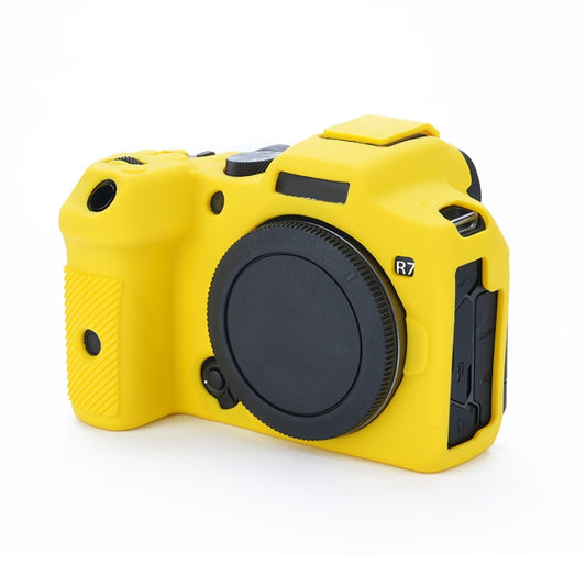 For Canon EOS R7 Soft Silicone Protective Case (Yellow) by bashfashion