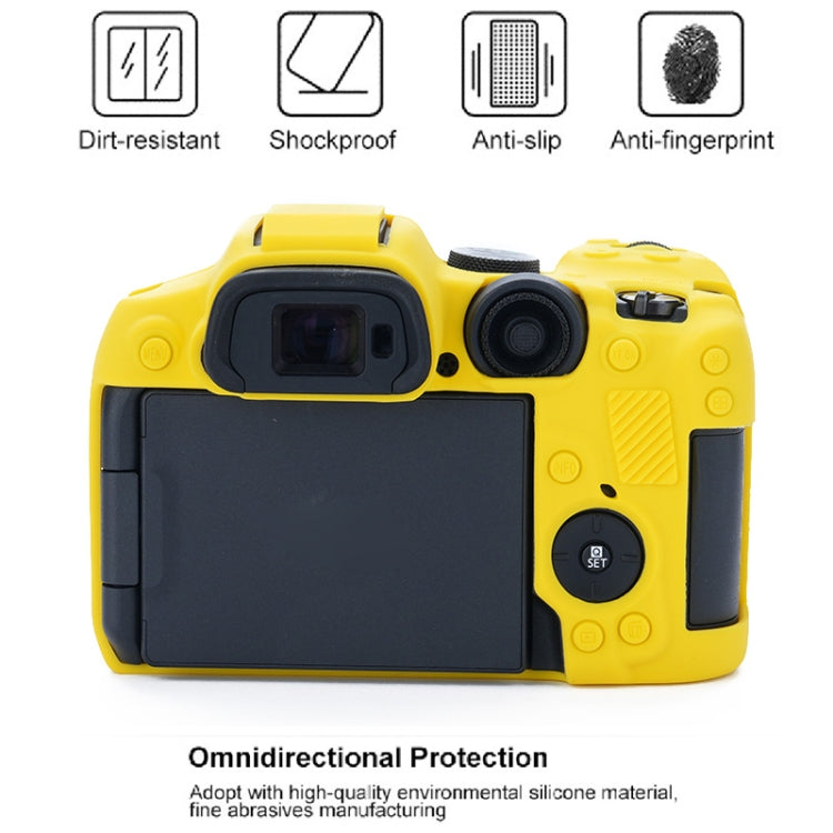 For Canon EOS R7 Soft Silicone Protective Case (Yellow) by bashfashion