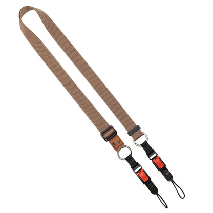 XJ03 Camera Shoulder Hanging Neck Strap(Khaki) by bashfashion