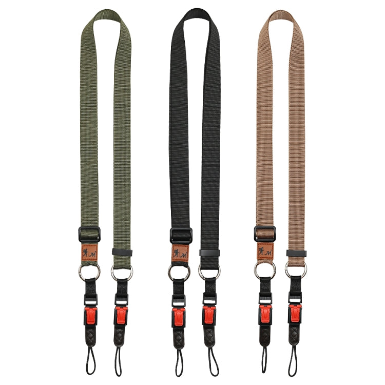 XJ03 Camera Shoulder Hanging Neck Strap(Khaki) by bashfashion