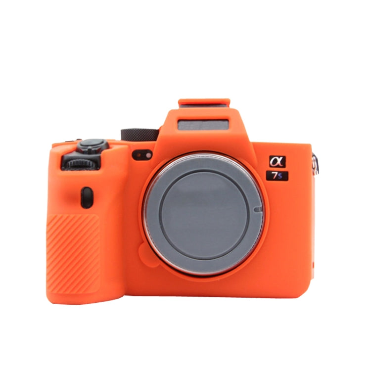 For Sony A7S III / A7S3 Soft Silicone Protective Case(Orange) by bashfashion