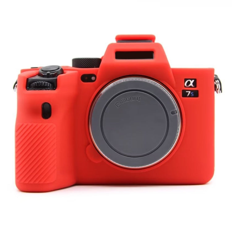 For Sony A7S III / A7S3 Soft Silicone Protective Case(Red) by bashfashion