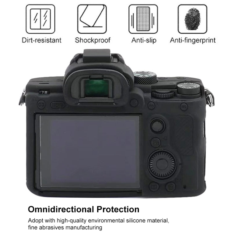 For Sony A7S III / A7S3 Soft Silicone Protective Case(Coffee) by bashfashion