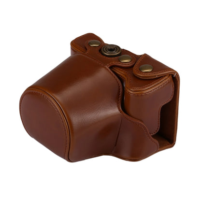 Full Body Camera PU Leather Case Bag with Strap for Canon EOS M6 (Brown) by bashfashion