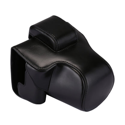 Full Body Camera PU Leather Case Bag with Strap for Canon EOS M5 (Black) by bashfashion