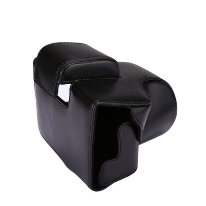 Full Body Camera PU Leather Case Bag with Strap for Canon EOS M5 (Black) by bashfashion