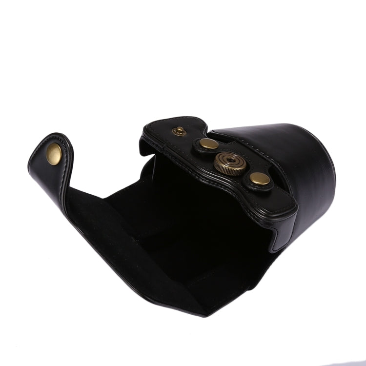 Full Body Camera PU Leather Case Bag with Strap for Canon EOS M5 (Black) by bashfashion